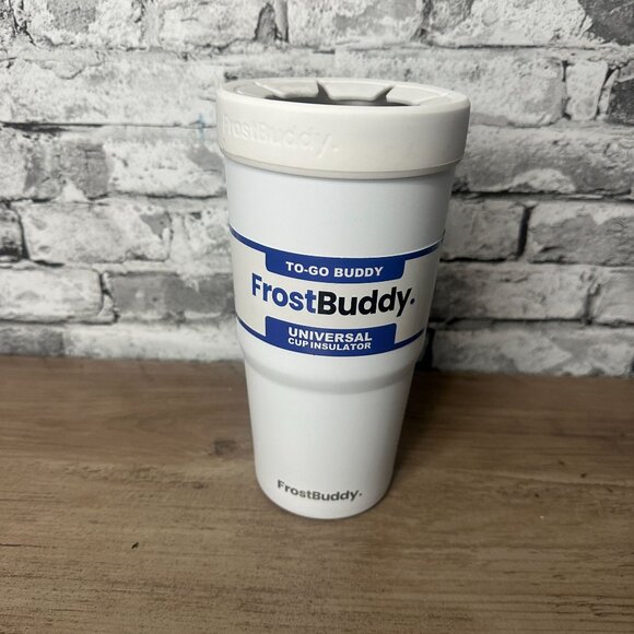 NWT FrostBuddy Universal Cup Insulator To Go Buddy ONE SIZE (White) 12-32oz - Picture 2 of 12
